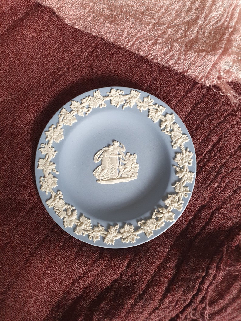 Wedgwood Blue Jasperware Small Plate.