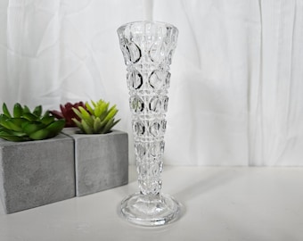 Vintage glass bud vase