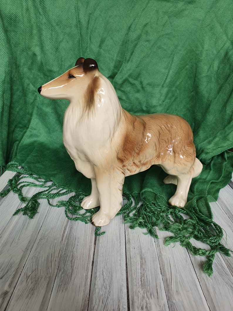 ceramic collie figurine