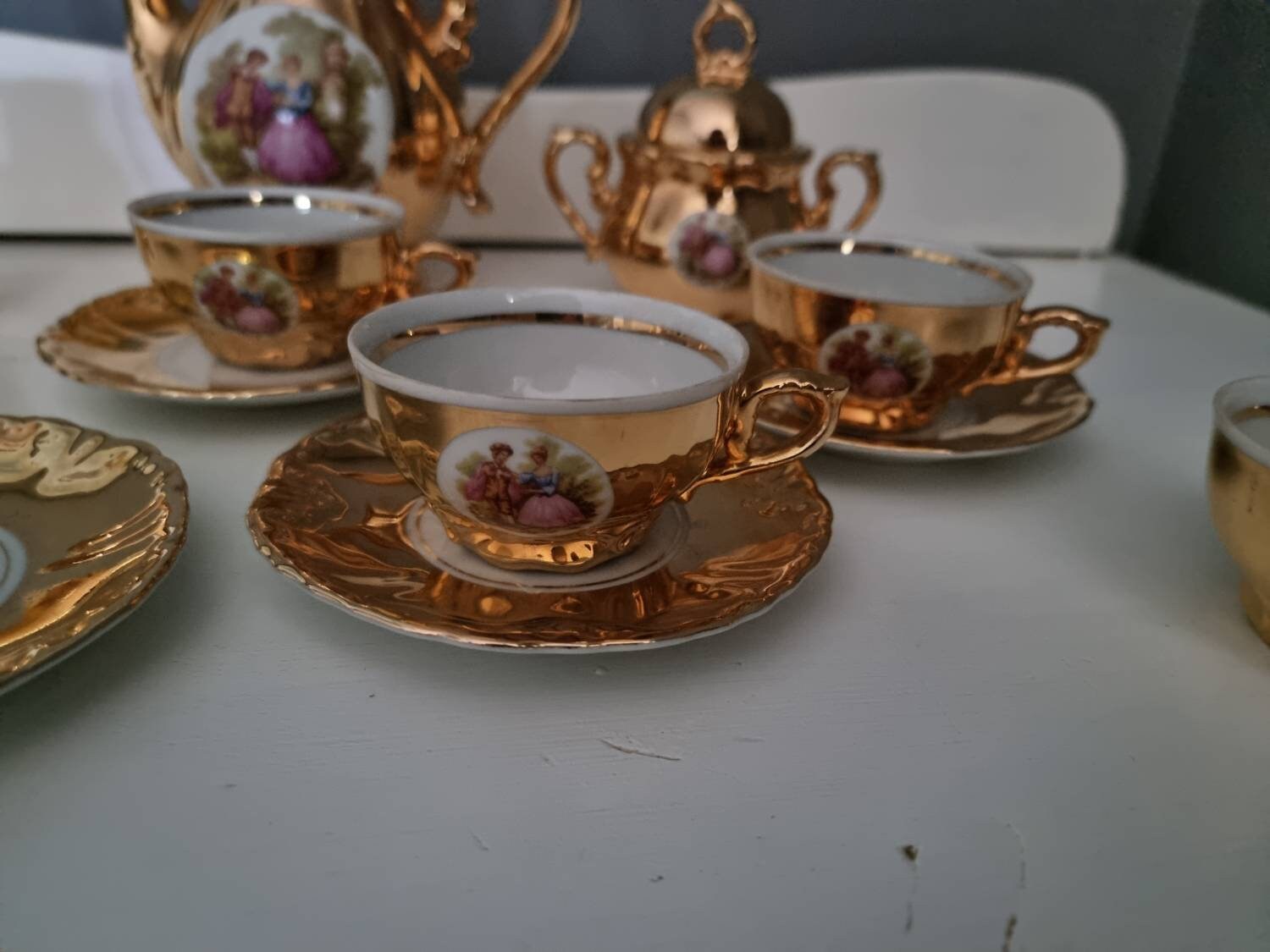 Vintage Bondware Fine Bone China Tea Set for Six Etsy UK