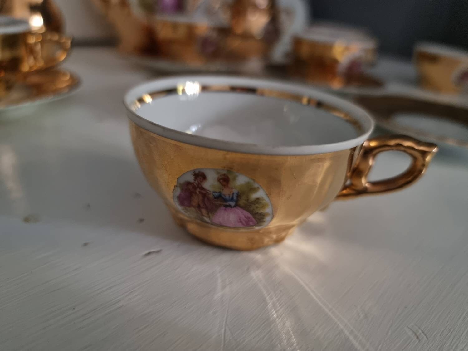 Vintage Bondware Fine Bone China Tea Set for Six Etsy UK