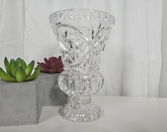 Crystal glass vase