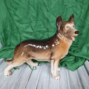 German Shepherd Alsatian Dog Figurine by Melba Ware