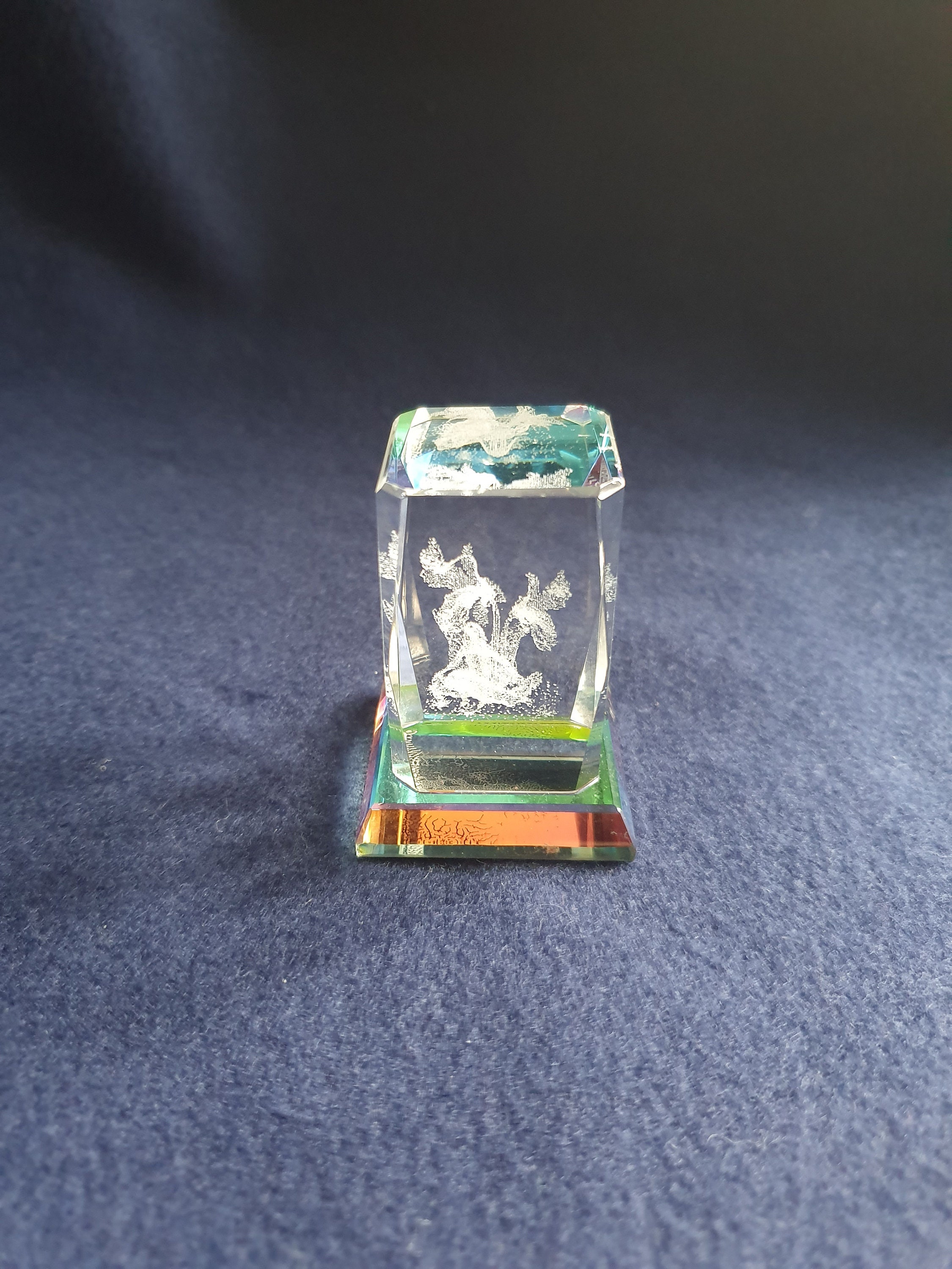 Small Glass Fairy Paperweight Etsy UK