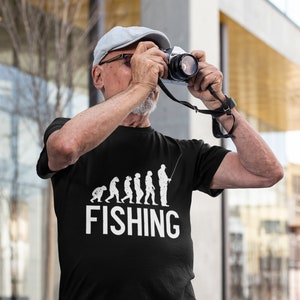 Evolution of Fishing Novelty Golfer gift for men who love Fishing, Fish, Unique, Nature, Fisherman, Fishermen, Angler, Dad, Funny, Ocean image 2