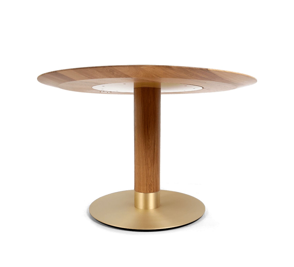 Round Wood Dining Table Luxury Dining Table Modern Round Table Etsy