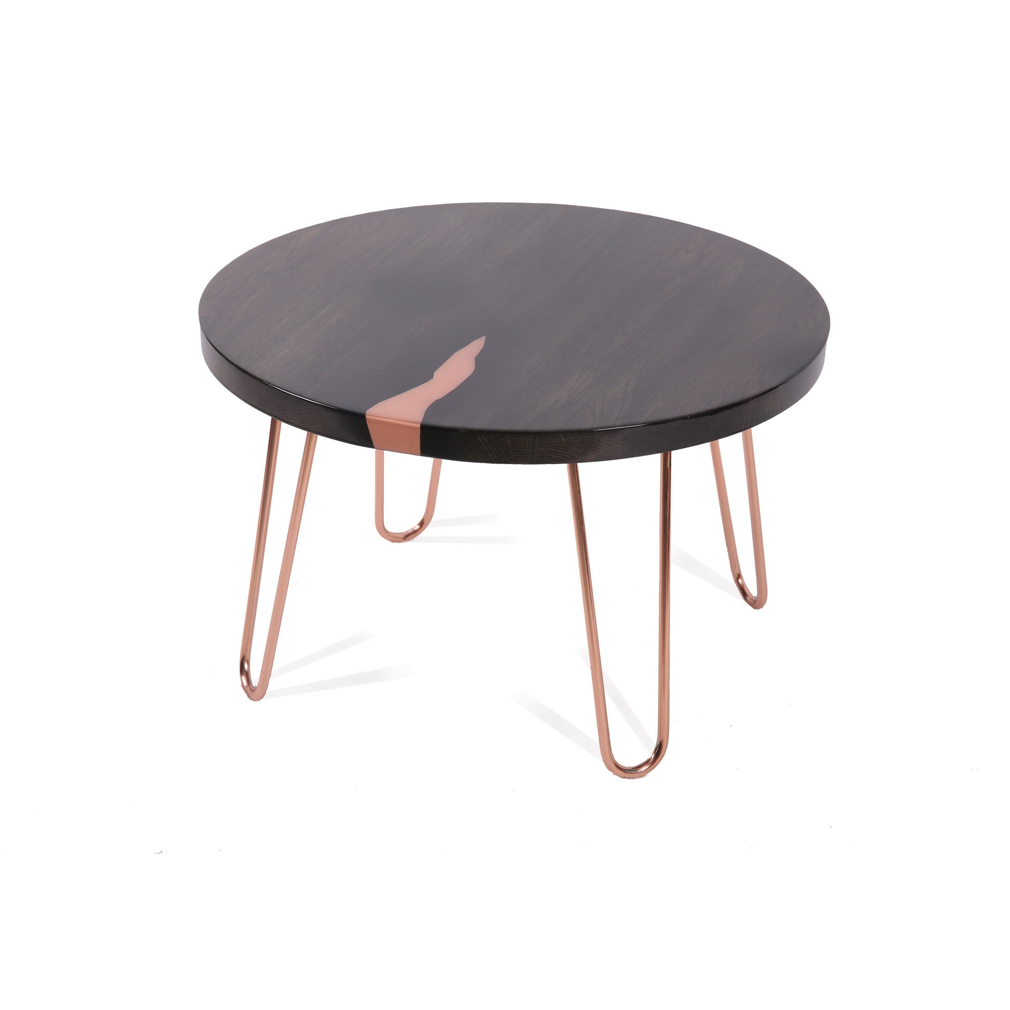 Black and copper coffee table deals