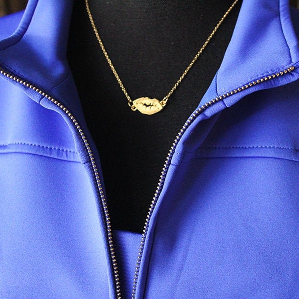 Feminine Lips Necklace | Lippy Necklace | Lipsense | Mary Kay | Younique | Avon | Kiss Necklace | Lips Jewelry | Gold/Silver/Rose Gold