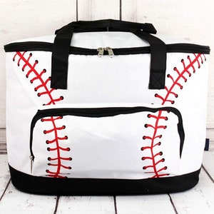 Baseball Cooler | Insulated Cooler Tote Bag | Picnic Basket | Insulated Beach Bag | Tailgating Tote | Insulated Grocery Tote | Beach Bag