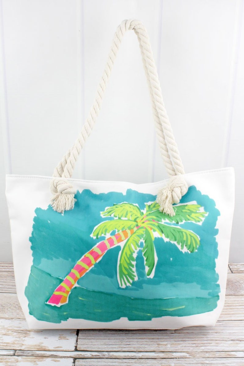 Palm Tree Beach Tote Bag Palm Tree Beach Bag Palm Tree Beach Tote Bag ...