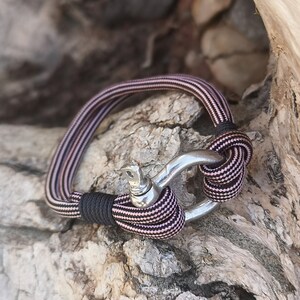 MANILLE PARACORDE BRACELET made in France, large size bracelet, men&#39;s bracelet, French bracelet, mother&#39;s day