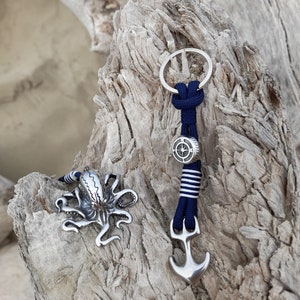 key ring, MARINE SWEATER duo, necklace and bracelet, necklace and key ring...