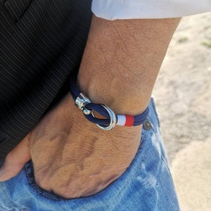 Edelstahl Schnalle Armband handgefertigt in Frankreich, Französisch Riviera