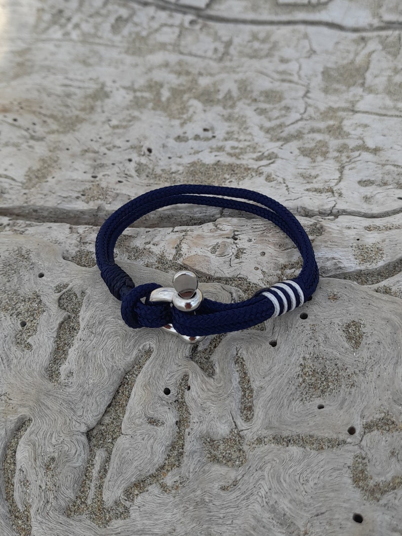 bracelet mini manille, bracelet enfant, bracelet femme PULL MARINE