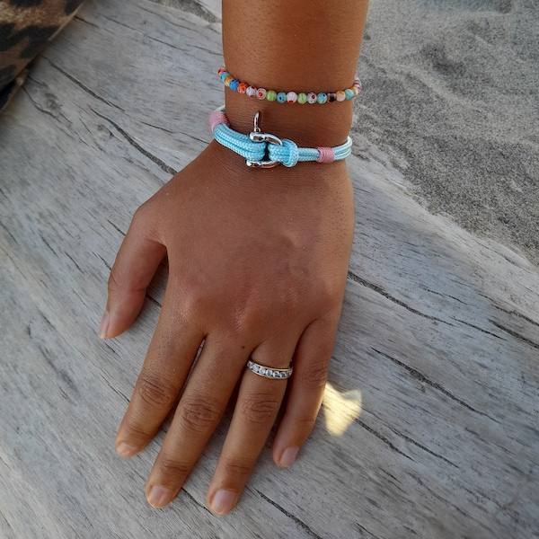 Mini brazalete de Manila, pulsera para niños, pulsera de mujer