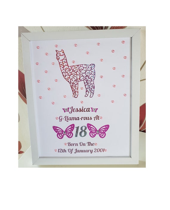 50 BIRTHDAY CARD PERSONALISED BORN IN YEAR AGE 18 40 70 21 80 90 60 30