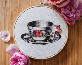 Embroidered Curiosity - Cup of Tea
