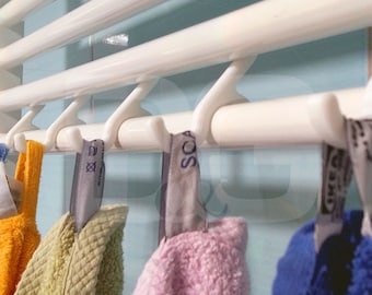 Crochet porte-serviettes pour radiateur pour échelle (6 pièces/paquet), salle de bain, bioplastique, respectueux de l'environnement, imprimé en 3D, accessoires, rail, radiateur, crochet, cintre