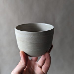Ceramic mug marbled brown beige cup