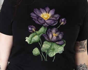 Black Lotus Tshirt-Magic the Gathering Gifts-Fantasy Flower Shirt