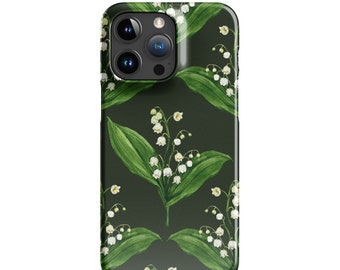 Étui de téléphone floral muguet. Étui à pression pour iPhone®