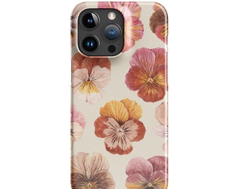 Pansy Flower Phone Case. Snap case for iPhone®