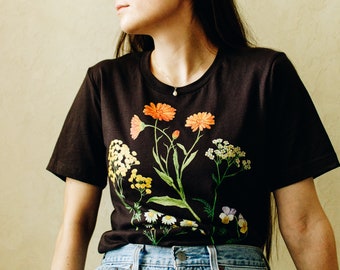 Herbalist T-Shirt: Medicinal Plants Botanical Tee Gift