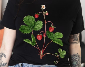 T-shirt wilde aardbei: T-shirt bosplantbotanisch