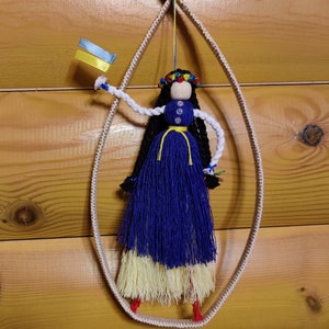I am Ukrainian! Macrame dolls.A gift to good friends and acquaintances.Handmade, natural material. Family decoration. Wall decor.
