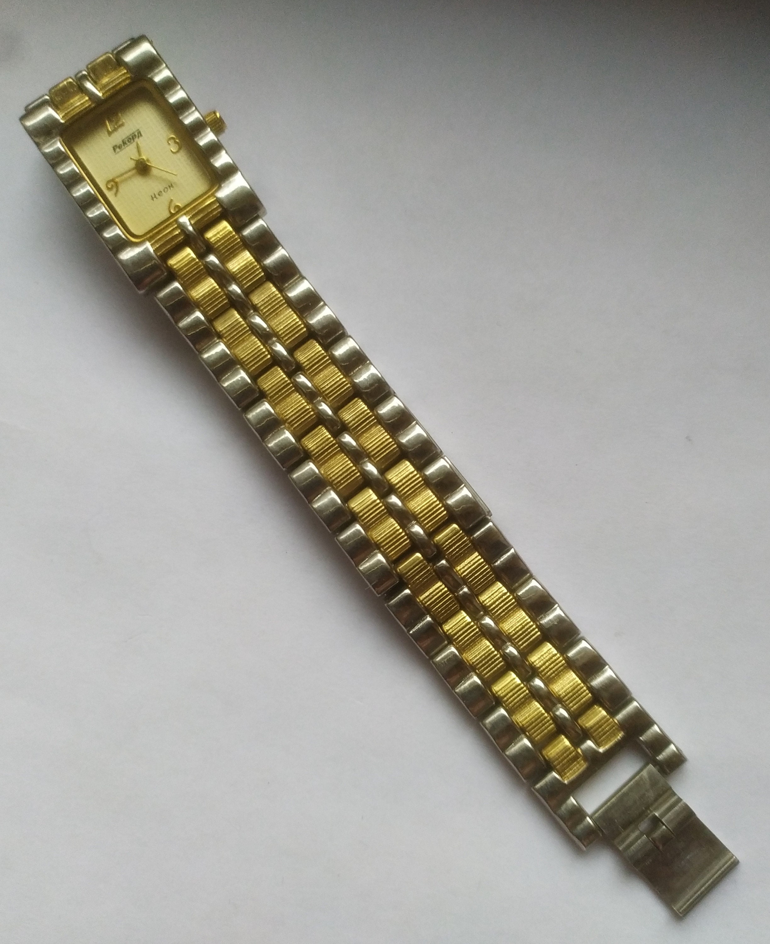 Women's Vintage Watch Record Neon. Manufacturer Russia Women's Vintage Watch Record Neon. Manufacturer Russia