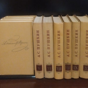 ALEXANDER PUSCHKIN Sammelt werke in 10 Bänden. Leningrad 1977-1979. Klassiker der russischen und welten literatur.