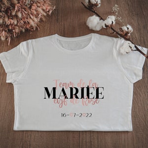 Maglietta EVJF personalizzata / Addio al nubilato / Team Bride / Team Bride / Futura sposa / Sposa in arrivo