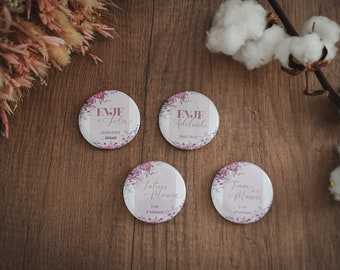 Badges personnalisés EVJF/ Future Mariée / Bride to Be / Bride / Team Mariée /Team Bride