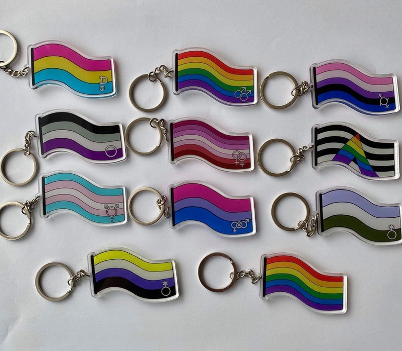 Porte-clés Drapeau Arc-en-ciel LGTBI Pride - Accessoire Unisexe Et Solidaire