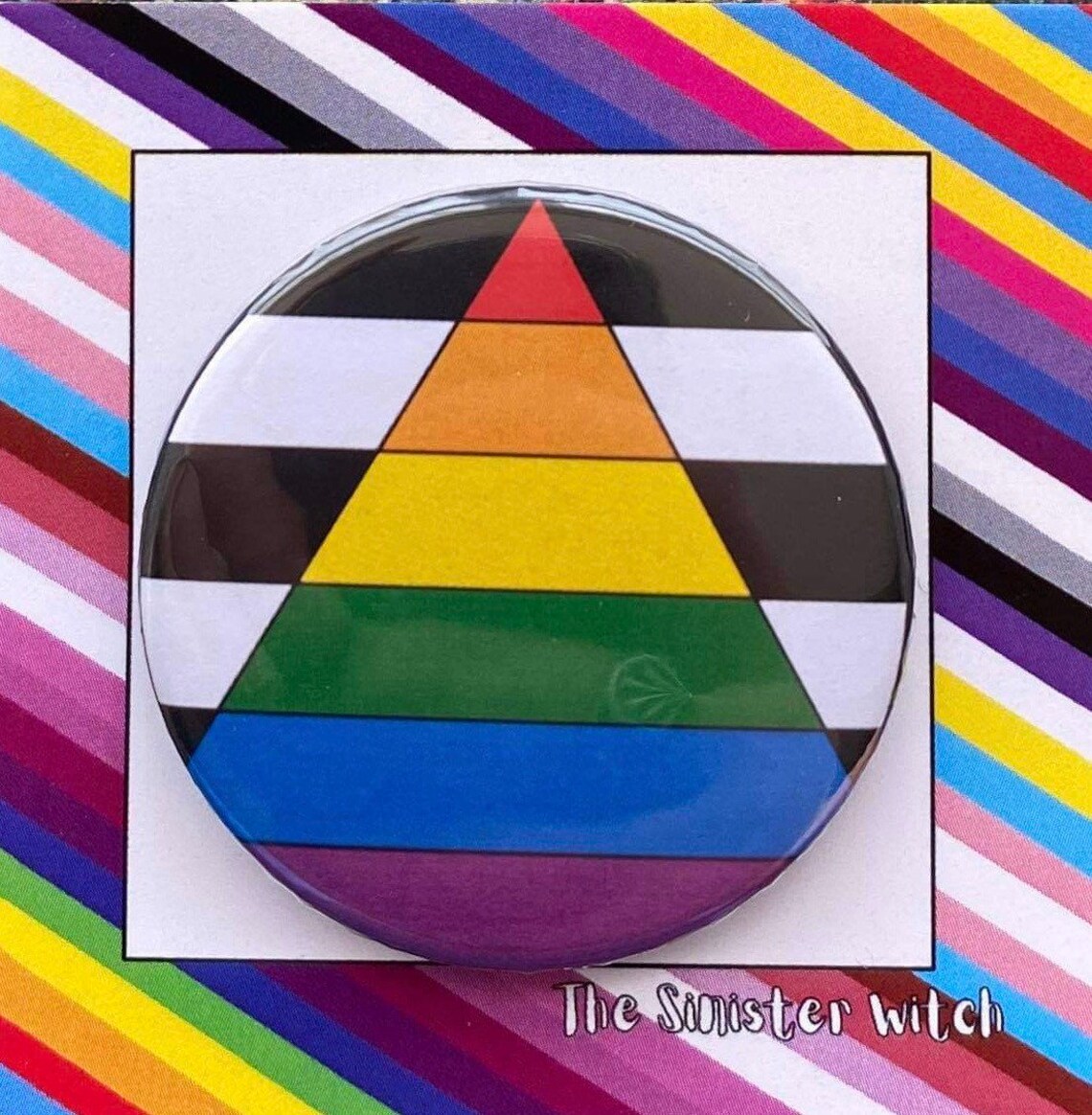 StraightAlly pin badge lgbt LGBTQIA pride gay pride Etsy