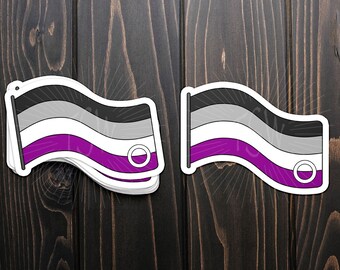 Dark Spark LGBT Pride Genderfluid Flag Wolf Decal - 4 Inch Vinyl Sticker For Cars, Laptops, Windows