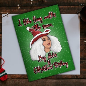 Jujubee carte de Noël, RuPauls drag race carte de voeux, RuPaul, Drag queen, LGBT, Pride, Carte A5, Carte de Noël, blague drôle, cadeau