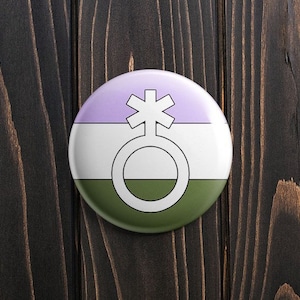 Genderqueer Pin Badge, lgbt, LGBTQIA+, Pride, Gay Pride, Lgbt Pride, Pride Flag, transgender, gay, lesbisch, bisexuell, gender fluid