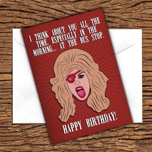 Katya Zamolodchikova Verjaardagskaart, RuPauls drag race wenskaart, RuPaul, Drag queen, LGBT, A5 kaart, verjaardagskaart, grap grappig, cadeau,