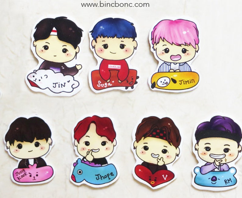 bts printable sticker army bangtan bt21 digital etsy