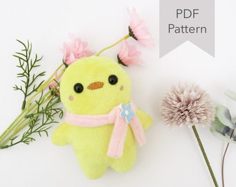 Duck Plush Toy Pattern - Duck Plushie Sewing Pattern Pdf - Stuffed Animal Patterns