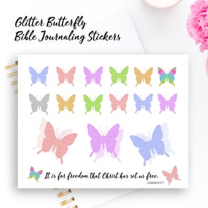 Bible study stickers, Bible journaling kit, Bible journaling stickers, prayer journal, Christian stickers, planner stickers, Bible journal