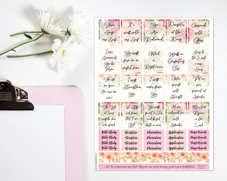 Christian Stickers/ Printable Scripture Stickers/ Faith Stickers/ Bible ...