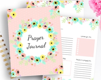 Printable prayer journal/ prayer journal/ Prayer journal for girls/ journaling/ Bible printable/Bible journal/ printable journal/ Bible PDF