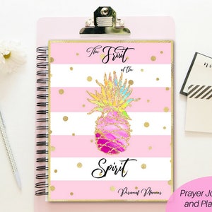 Christian planner printable/ Prayer journal/ Faith planner/ Bible study planner/ Faith sticker/ Bible journal/ Fruit of the Spirit printable