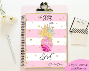 Christian planner printable/ Prayer journal/ Faith planner/ Bible study planner/ Faith sticker/ Bible journal/ Fruit of the Spirit printable