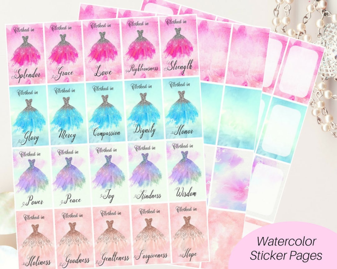 Printable Christian Stickers/ Faith Stickers/ Inspirational Stickers ...