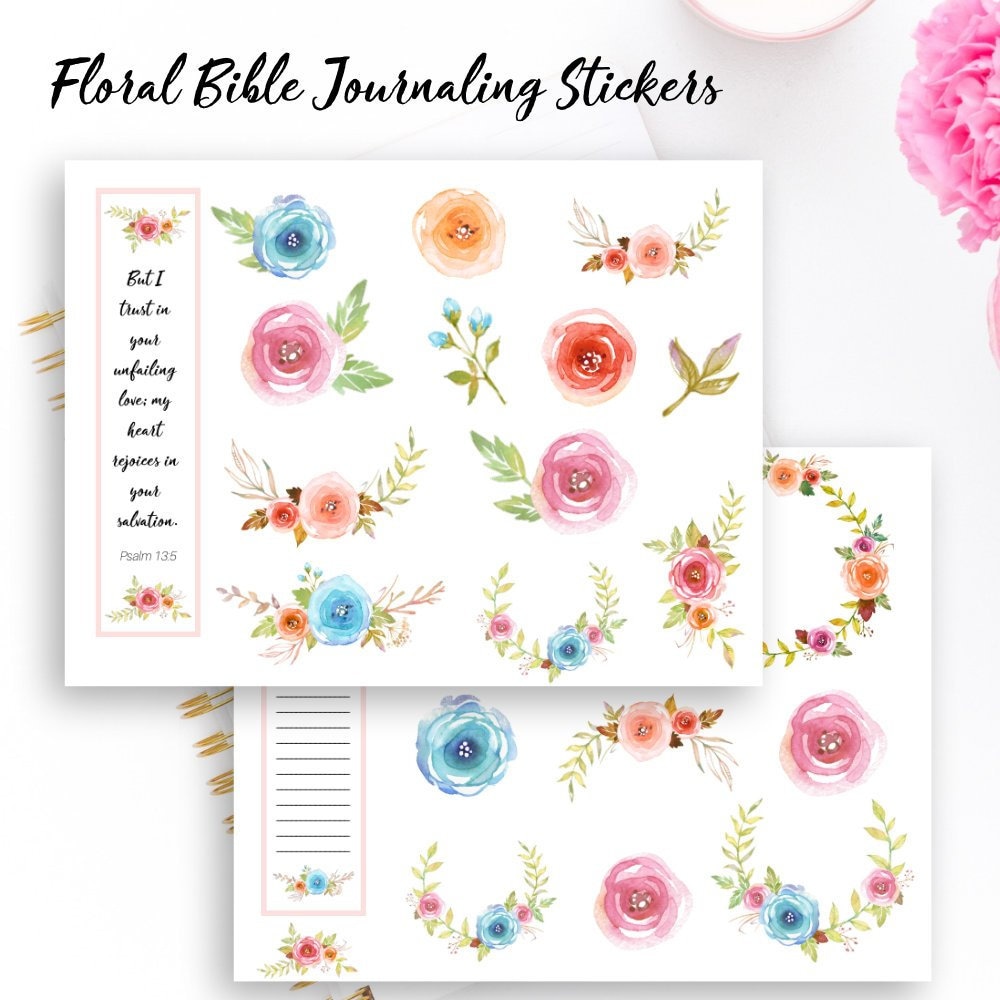 Bible journaling kit Bible journaling stickers Bible study | Etsy
