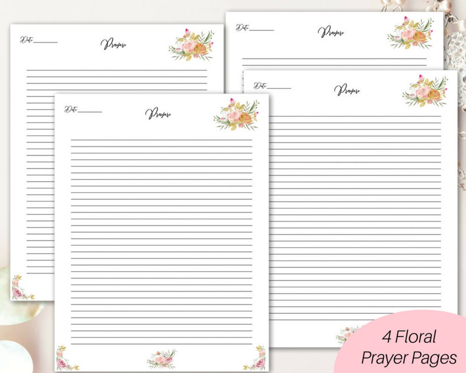 Christian Planner Printable/ Prayer Journal/ Faith Planner/ Bible Study ...