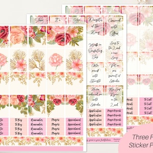 Christian stickers/ Printable Scripture stickers/ faith stickers/ Bible stickers/ Bible study stickers/ Christian planner/ planner stickers